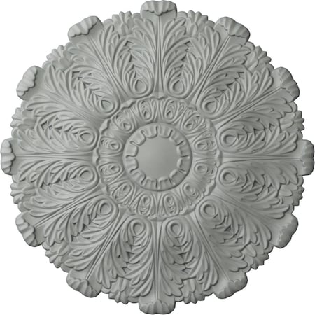 Ekena Millwork Durham Ceiling Medallion (Fits Canopies up to 4 1/4"), 31"OD x 1 1/2"P, Primed White CM31DU